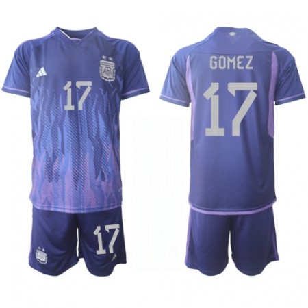 Argentiina Alejandro Gomez 17 Lasten Vieras Mm-Kisat 2022 - Jalkapallo Pelipaidat (S/S) Argentiina Alejandro Gomez 17 Lasten Vieras Mm-Kisat 2022 - Jalkapallo Pelipaidat (S/S)